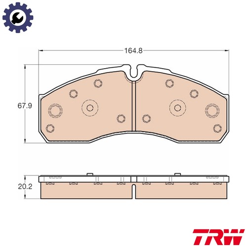Brake pad set disc - pad,