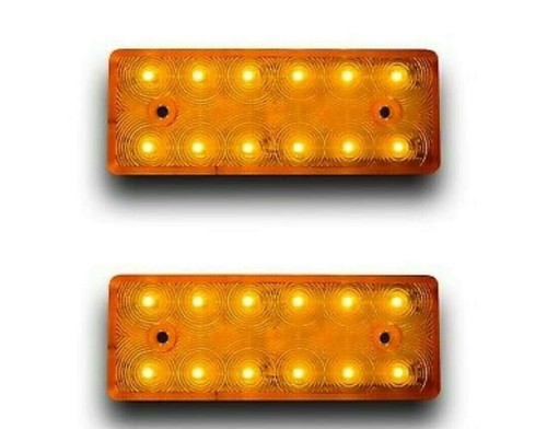 12led amber orange side - 2x,