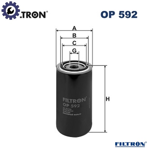 Oil filter 592 for - filter,