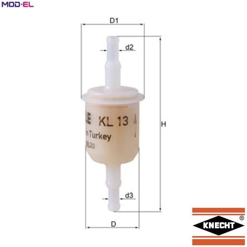 Fuel filter for alfa - 13,