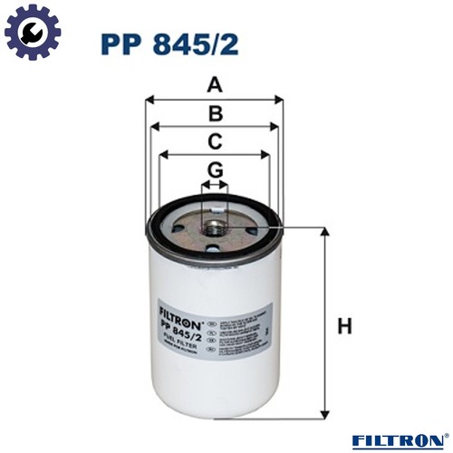 Fuel filter 845 for - pp, 845/2
