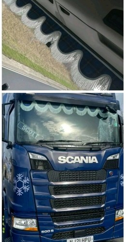 Truck pelmet tartan - pelmet,, man
