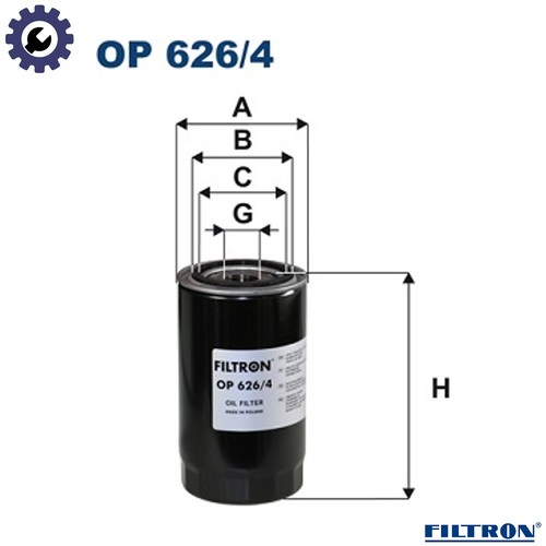 Oil filter 626 - oil, 626/4