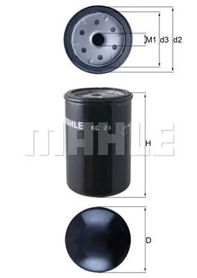 Fuel filter spin - filter, kc