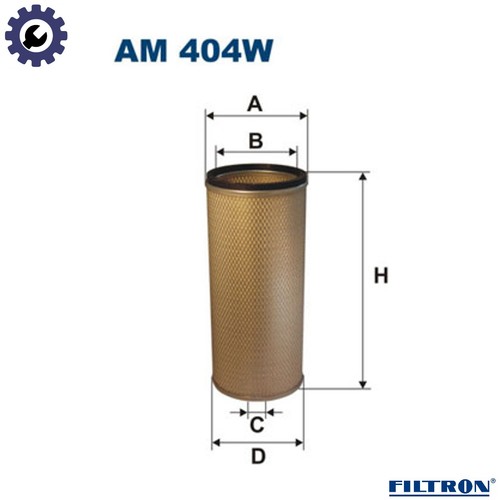 Secondary air filter 404w - secondary,