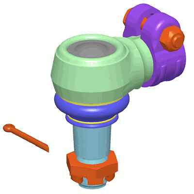Angled ball joint for - ball,