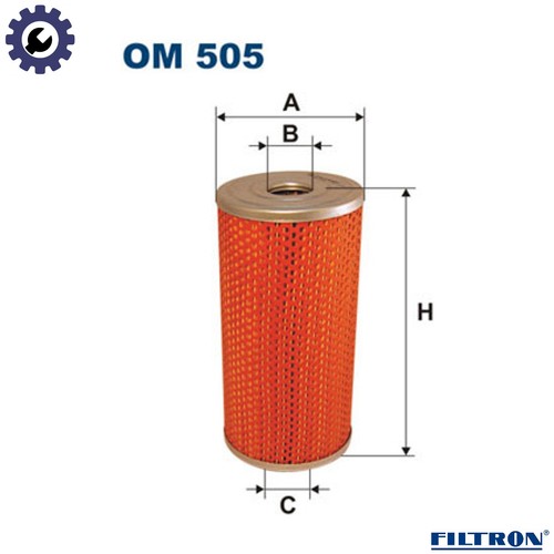 Oil filter 505 for daf - 505, man